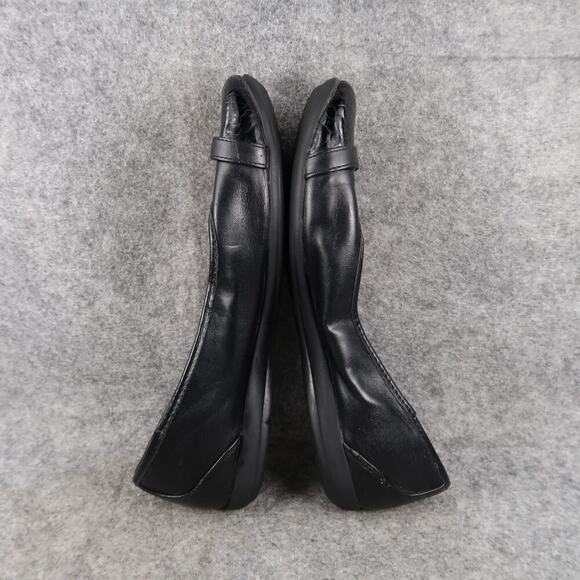 Faded Glory Shoes Womens 9 Ballet Flats Comfort Memory Foam Black Slip On Casual - Picture 9 of 12